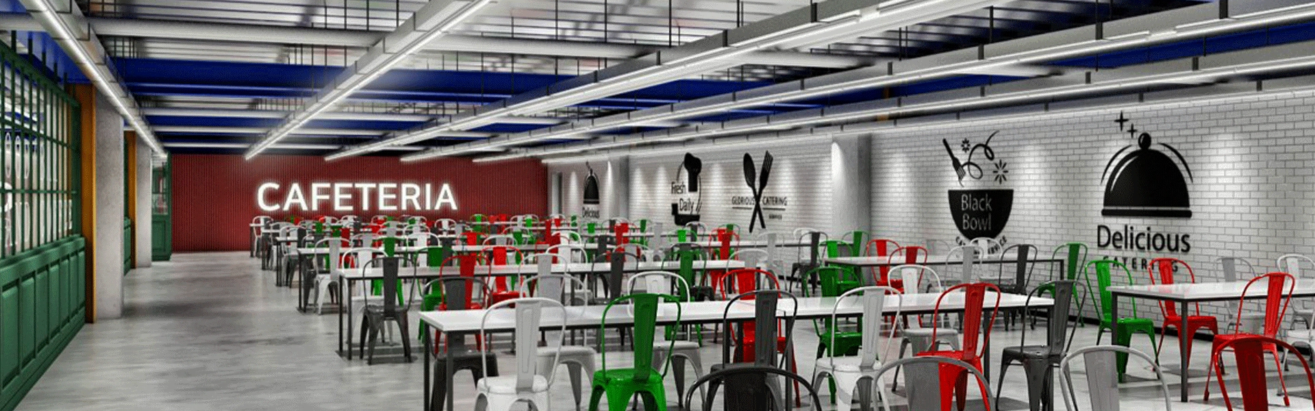 쿠팡 풀필먼트 창원 1센터 식당 포트폴리오 이미지 1번